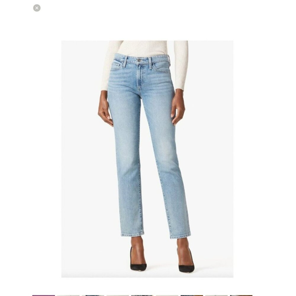 Joes Mid-Rise Straight Leg Denim Jeans Womens 26 Blue Cotton Blend